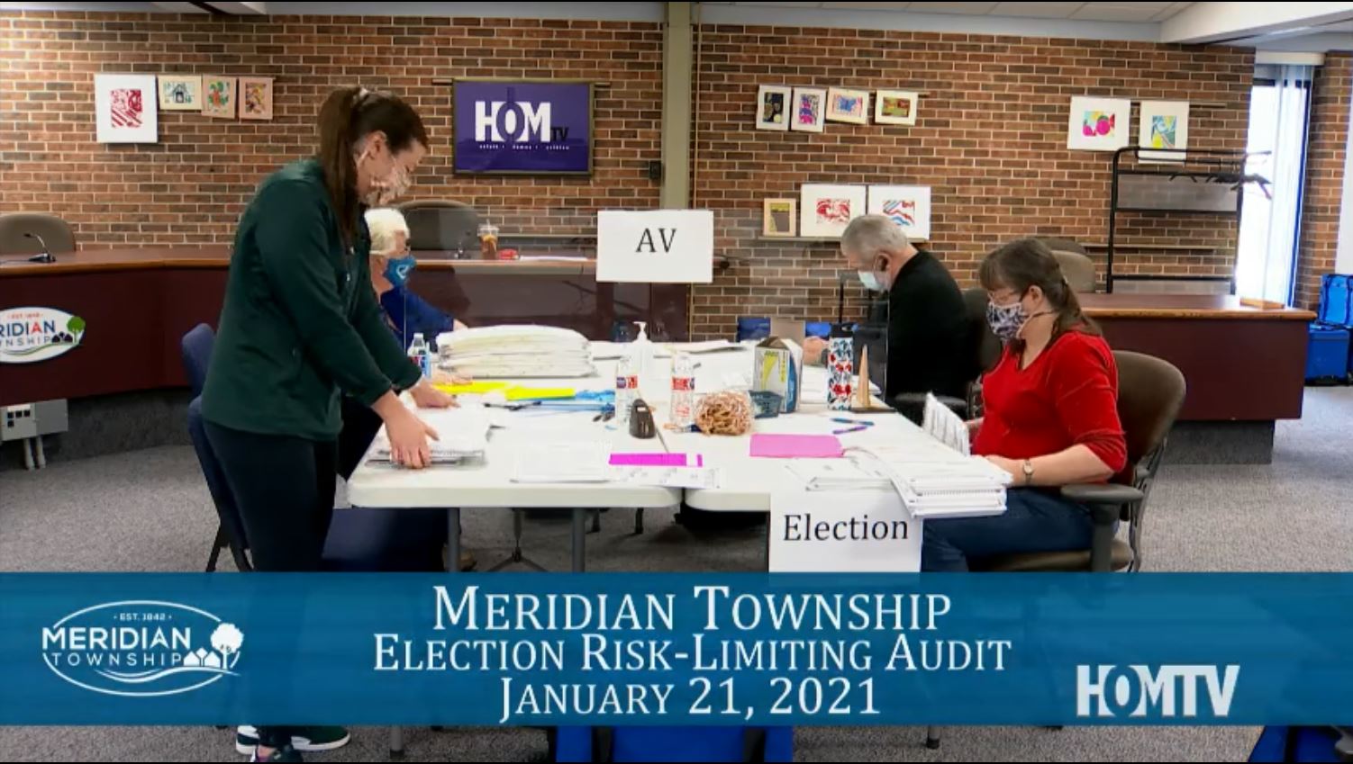 Virtual Meridian Township Election Risk-Limiting Audit 